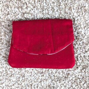 Handmade Pocket Wallet Credit Card Holder Small Cash Wallet Red Kitten